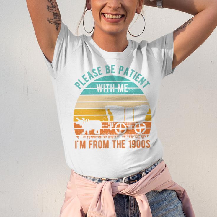 PLEASE BE PATIENT I'M FROM THE 1900s Vintage 1900s 90s Premium Tri-Blend Unisex Jersey T-Shirt PLEASE BE PATIENT I'M FROM THE 1900s Vintage 1900s 90s Premium Tri-Blend Unisex Jersey T-Shirt