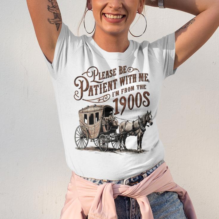 Please Be Patient With Me I'm From The 1900s Vintage Funny Unisex Jersey T-Shirt Please Be Patient With Me I'm From The 1900s Vintage Funny Unisex Jersey T-Shirt