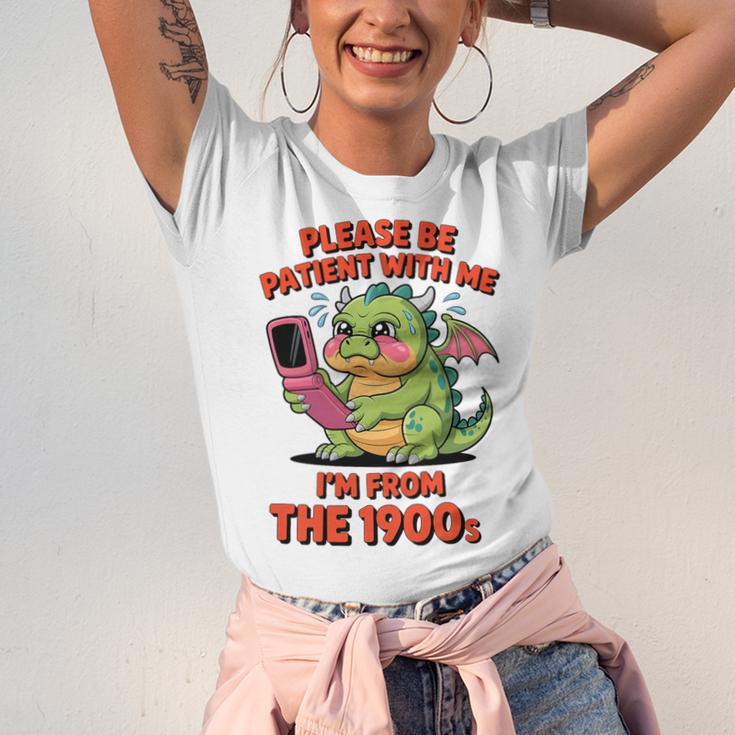 Please Be Patient I'm From The 1900s Vintage Men Women Premium Tri-Blend Unisex Jersey T-Shirt