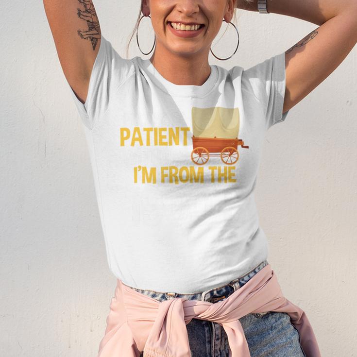 Please Be Patient With Me I'm From The 1900s Vintage Oregon Premium Unisex Jersey T-Shirt