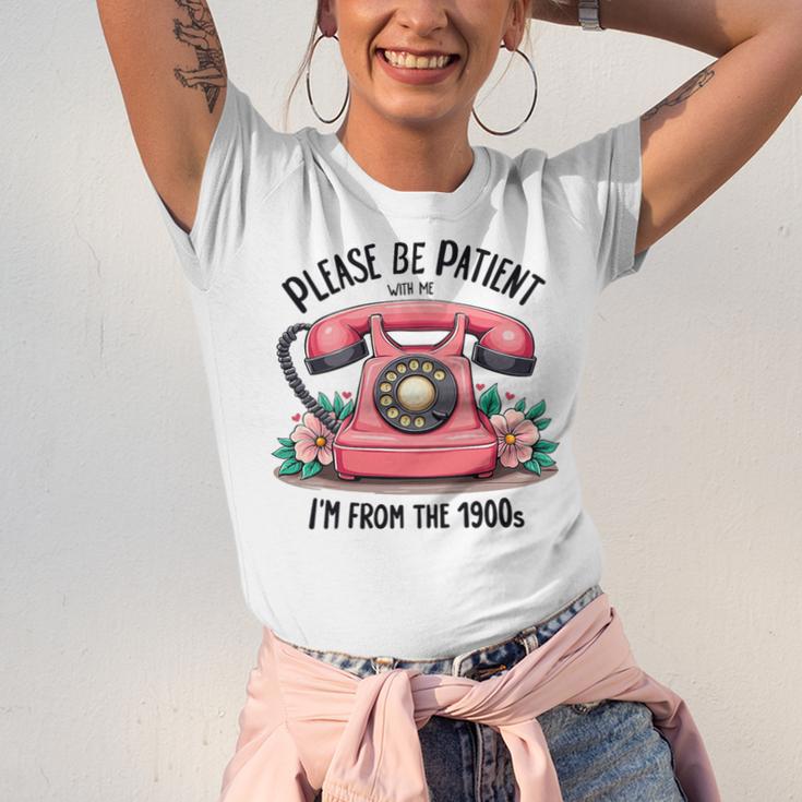Please Be Patient With Me I'm From The 1900s Women Girl Premium Tri-Blend Unisex Jersey T-Shirt