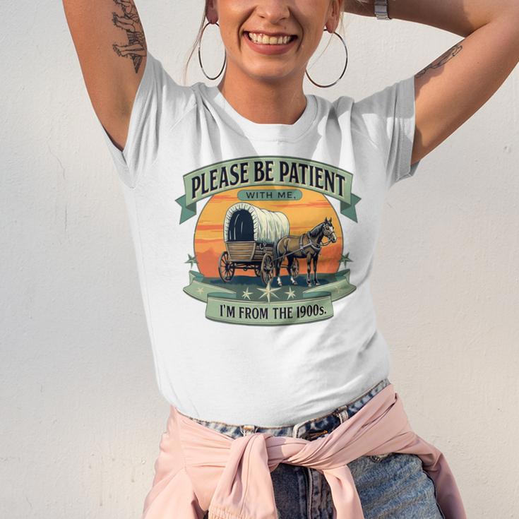 Please Be Patient With Me I'm From The 1900s Women Men Premium Unisex Jersey T-Shirt