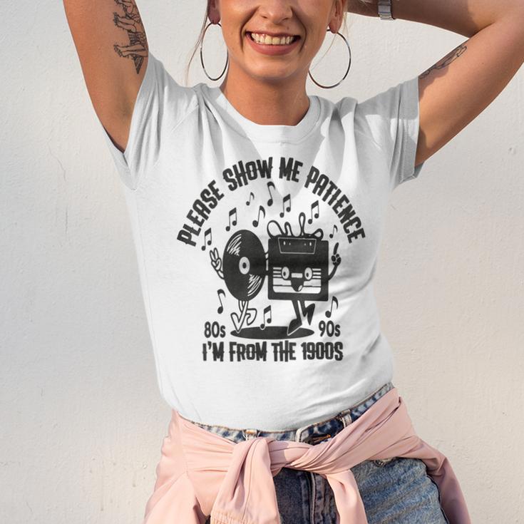 Please Show Me Patience I'm From The 1900s Vintage CASSETTE Unisex Jersey T-Shirt