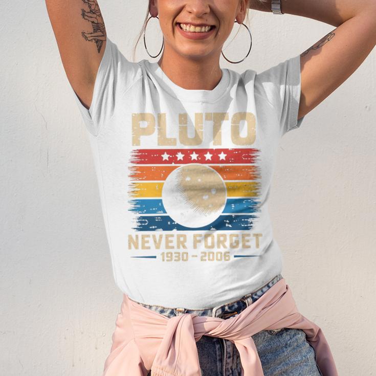 Pluto Never Forget Space Nostalgia Astronomy Humor Premium Tri-Blend Unisex Jersey T-Shirt Pluto Never Forget Space Nostalgia Astronomy Humor Premium Tri-Blend Unisex Jersey T-Shirt