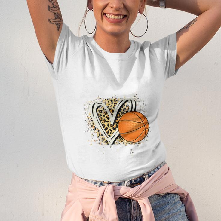 Proud Aunt Of A 2026 Senior Basketball Graduation Leopard Premium Tri-Blend Unisex Jersey T-Shirt