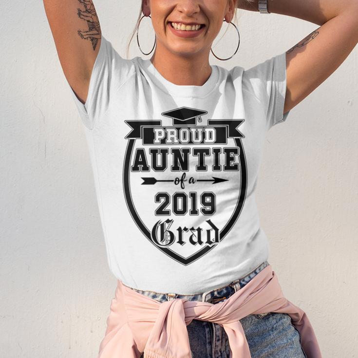 Proud Auntie Of a 2019 Grade Aunt Graduation Unisex Jersey T-Shirt