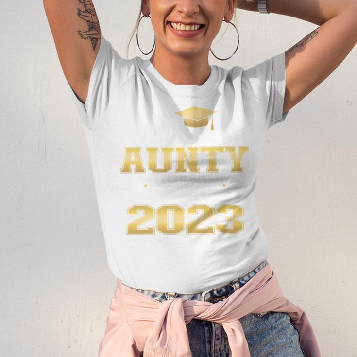 Proud Aunty Of 2023 Class MBA Graduate Family Graduation Unisex Jersey T-Shirt