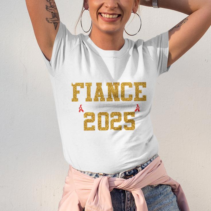 Proud Fiance Of A 2025 Graduate Fiance Graduation 2025 Senio Unisex Jersey T-Shirt