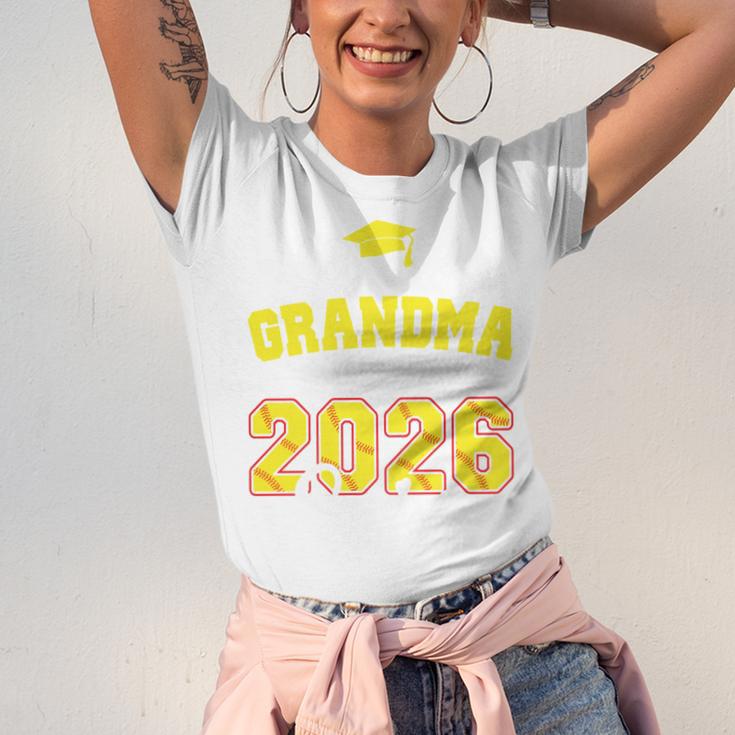 Proud Grandma Of A 2026 Senior Softball Graduation Matching Unisex Jersey T-Shirt