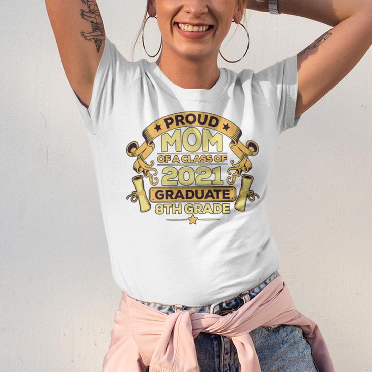 Proud Mom Graduation Of 8th Grade Graduate Unisex Jersey T-Shirt
