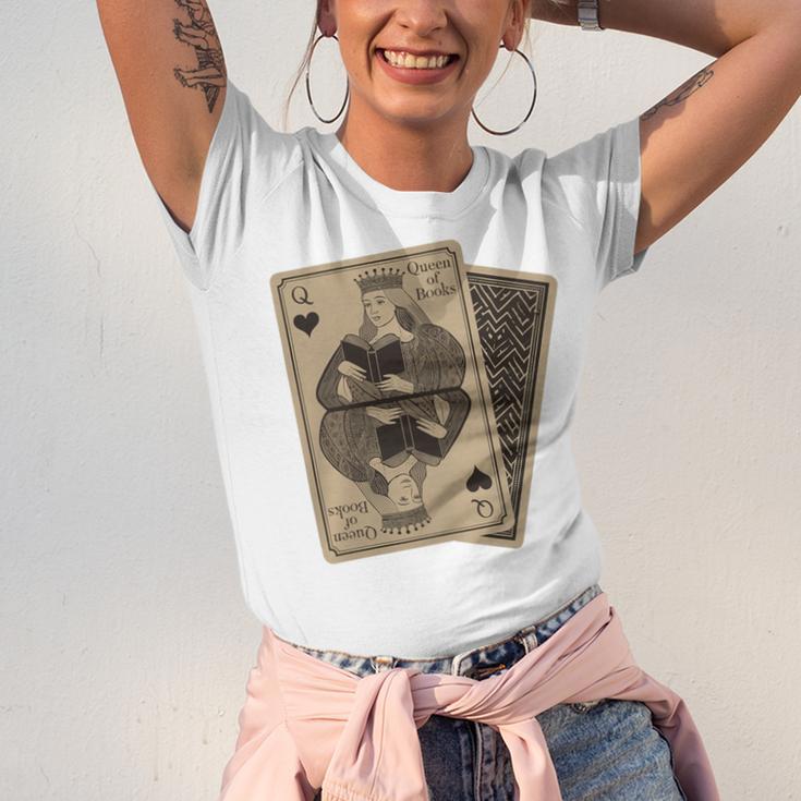 Queen Of Books Playing Card Aesthetic For Book Lovers Premium Tri-Blend Unisex Jersey T-Shirt Queen Of Books Playing Card Aesthetic For Book Lovers Premium Tri-Blend Unisex Jersey T-Shirt