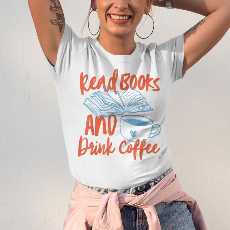 Read Book And Drink Coffee Book Club Reading Unisex Jersey T-Shirt Read Book And Drink Coffee Book Club Reading Unisex Jersey T-Shirt