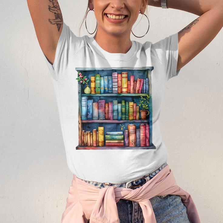 Reading And Bookcase Magic Book Premium Unisex Jersey T-Shirt