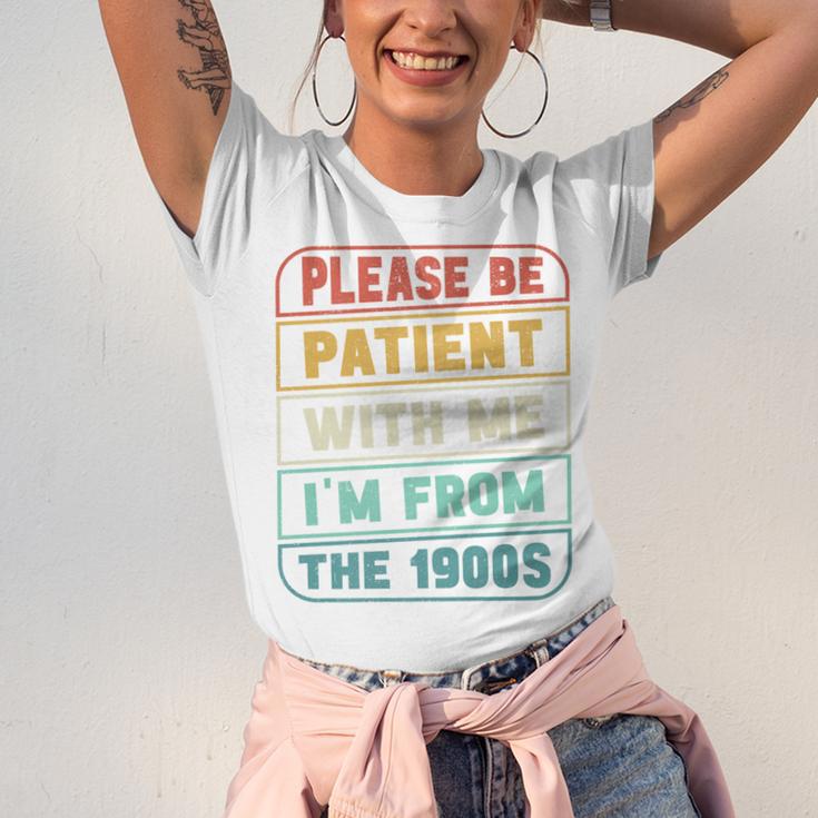 Retro Humor Please Be Patient With Me I'm From The 1900s Premium Unisex Jersey T-Shirt Retro Humor Please Be Patient With Me I'm From The 1900s Premium Unisex Jersey T-Shirt