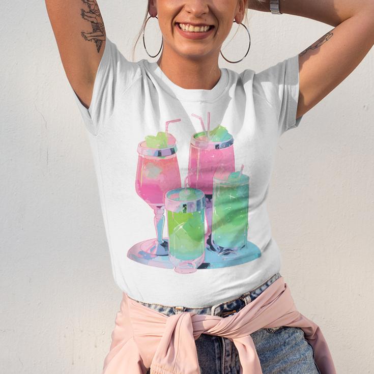 Retro Soft Drinks 80s 90s Nostalgia Cute Anime Aesthetic Tee Unisex Jersey T-Shirt