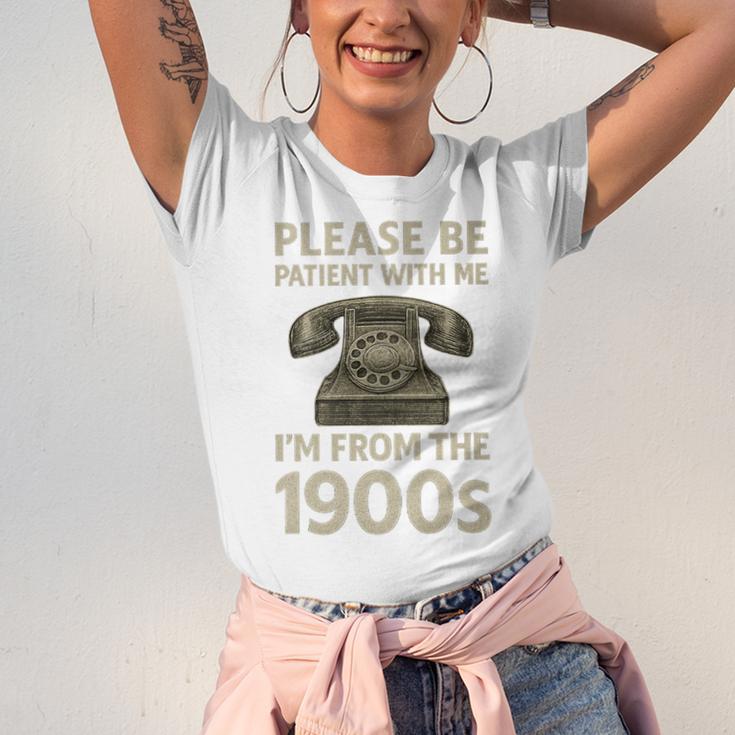 Retro Vintage Please Be Patient With Me I'm From The 1900s Premium Unisex Jersey T-Shirt Retro Vintage Please Be Patient With Me I'm From The 1900s Premium Unisex Jersey T-Shirt