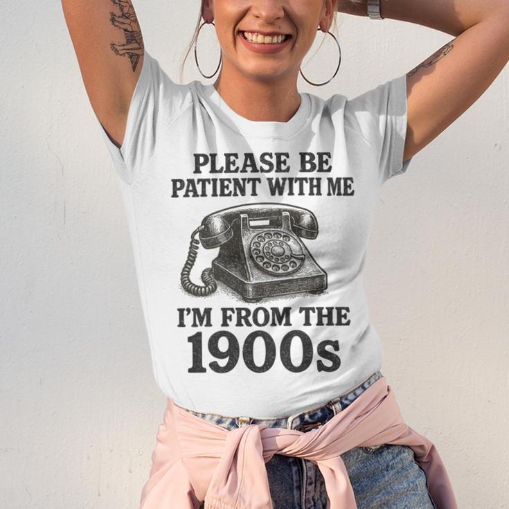 Sarcastic Please Be Patient I'm From The 1900s Premium Tri-Blend Unisex Jersey T-Shirt