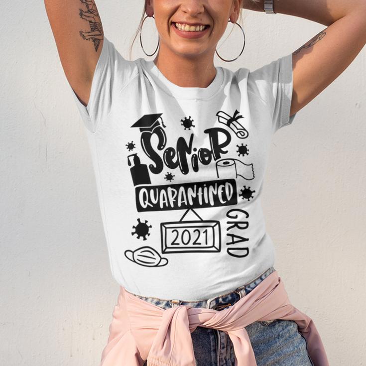 Senior 2021 Graduate 12th Grade Quarantine Senior Graduation Unisex Jersey T-Shirt