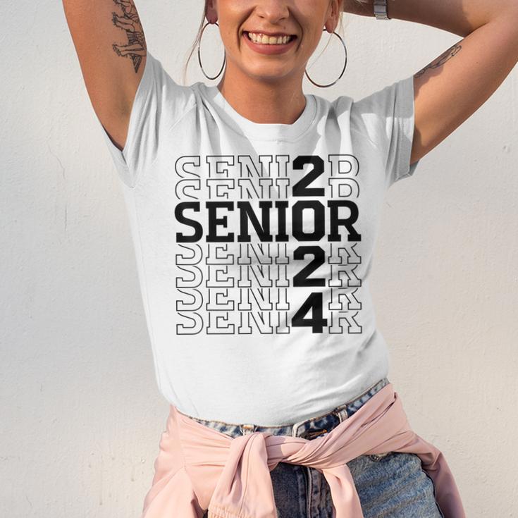 Senior 2024 Class Of 2024 Graduation 2024 Women Boy Girl Unisex Jersey T-Shirt