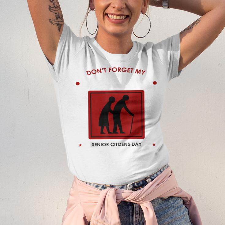 SENIOR CITIZENS DAY Don't Forget My DISCOUNT Graduation Day Unisex Jersey T-Shirt