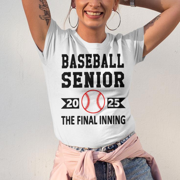 Senior Class Of 2025 Baseball Senior Night Graduation Party Unisex Jersey T-Shirt