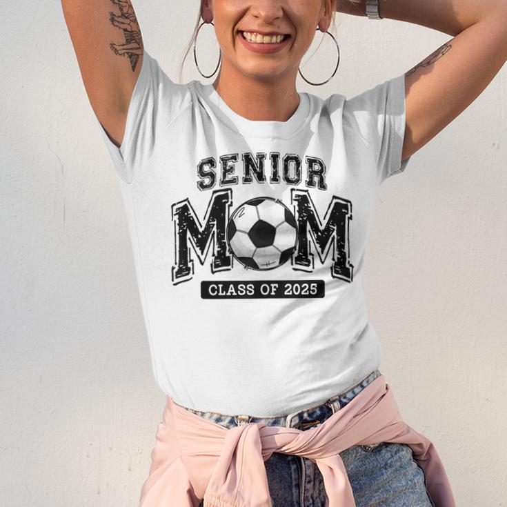 Senior Mom 2025 Soccer Mom Class Of 2025 Graduation Unisex Jersey T-Shirt
