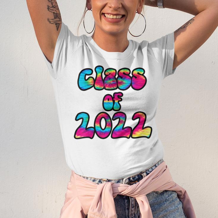 Senior Year 2022 Class Of 2022 Graduation Tie Dye Groovy Unisex Jersey T-Shirt
