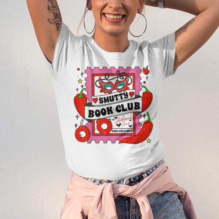 Smut Reader Smutty Vibes Spicy Romance Smutty Book Club Unisex Jersey T-Shirt