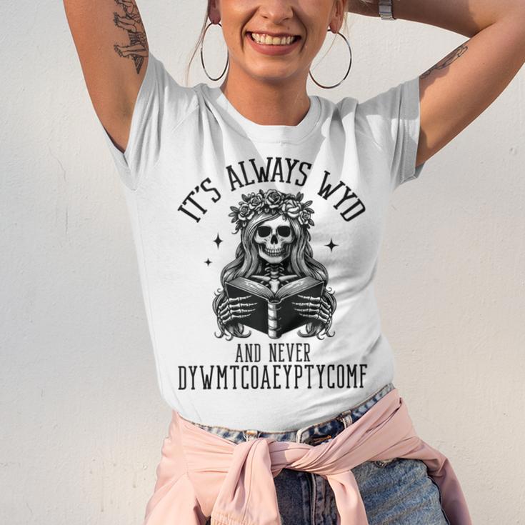 Smutty Spicy Book Its Always WYD And Never DYWMTCOAEYPTYCOMF Unisex Jersey T-Shirt Smutty Spicy Book Its Always WYD And Never DYWMTCOAEYPTYCOMF Unisex Jersey T-Shirt