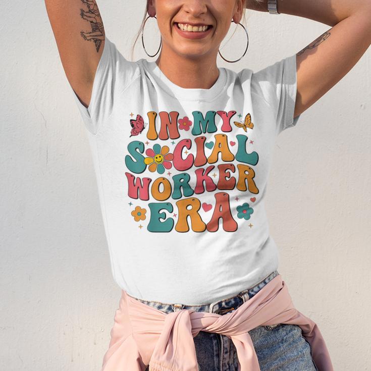 In My Social Worker Era Cute Social Worker Graduation MSW Unisex Jersey T-Shirt