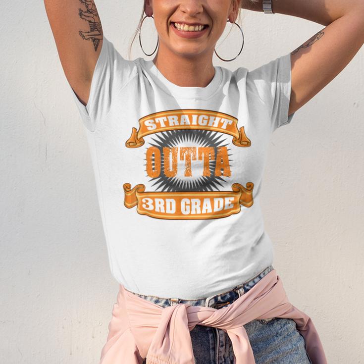 Straight Outta 3rd GradeShirt Third Graduation Boys Girls Unisex Jersey T-Shirt