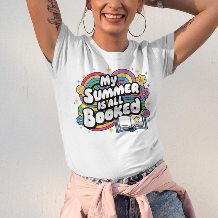 My Summer Is All Booked Book Reading Summer Reading For Men Women Unisex Jersey T-Shirt