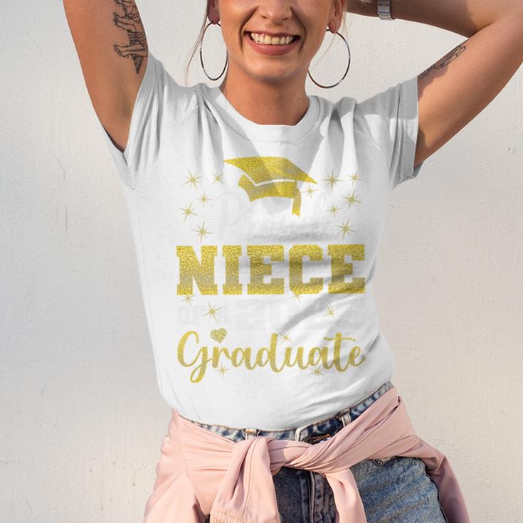 Super Proud Niece Of 2025 Graduate Senior Graduation Family Premium Unisex Jersey T-Shirt