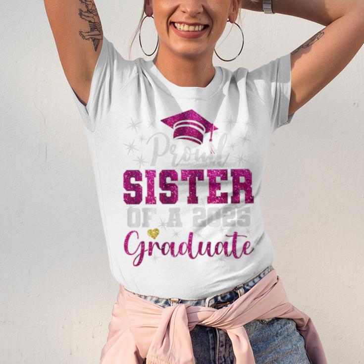 Super Proud Sister Of 2025 Graduate Senior Graduation Family Premium Tri-Blend Unisex Jersey T-Shirt