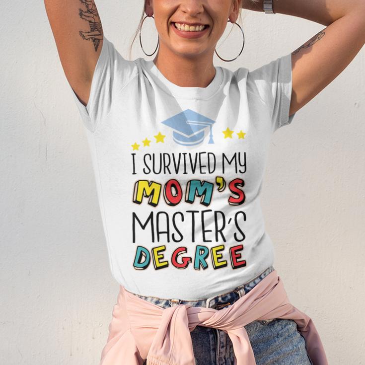 I Survived My Mom's Master's Degree Master Graduation Unisex Jersey T-Shirt