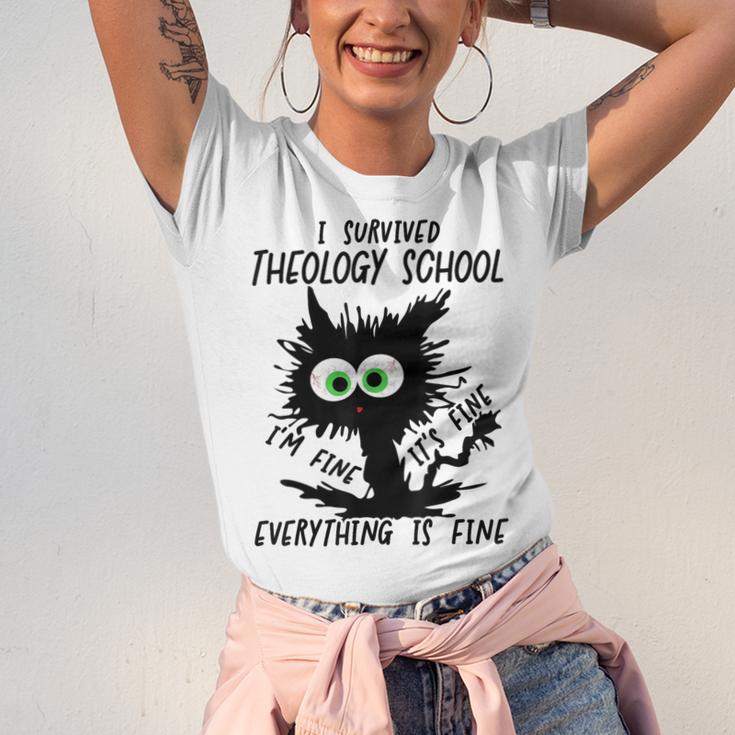 I Survived Theology School Graduation 2025 Unisex Jersey T-Shirt