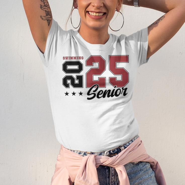 Swimming Senior Night Swimming Senior 2025 Graduation 59 Unisex Jersey T-Shirt