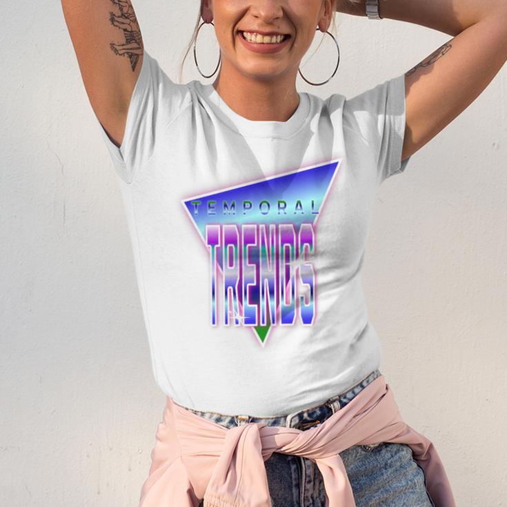 Temporal Trends Vaporwave Style Retro Nostalgia Look Premium Tri-Blend Unisex Jersey T-Shirt
