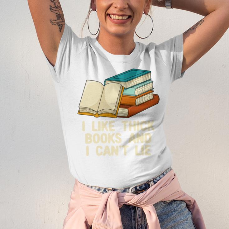 Like Thick Books Cant Lie Happiness Reading Positive Unisex Jersey T-Shirt