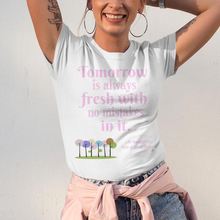 Tomorrow Is Fresh Anne Of Green Gables Book Quote Shirt Premium Tri-Blend Unisex Jersey T-Shirt