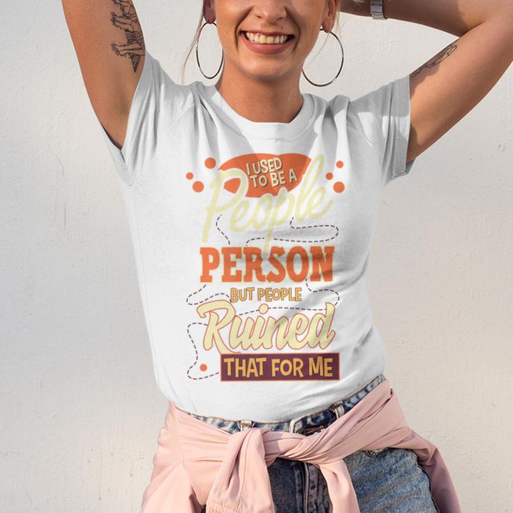 I Used To Be a People Person Antisocial Introvert Premium Unisex Jersey T-Shirt I Used To Be a People Person Antisocial Introvert Premium Unisex Jersey T-Shirt