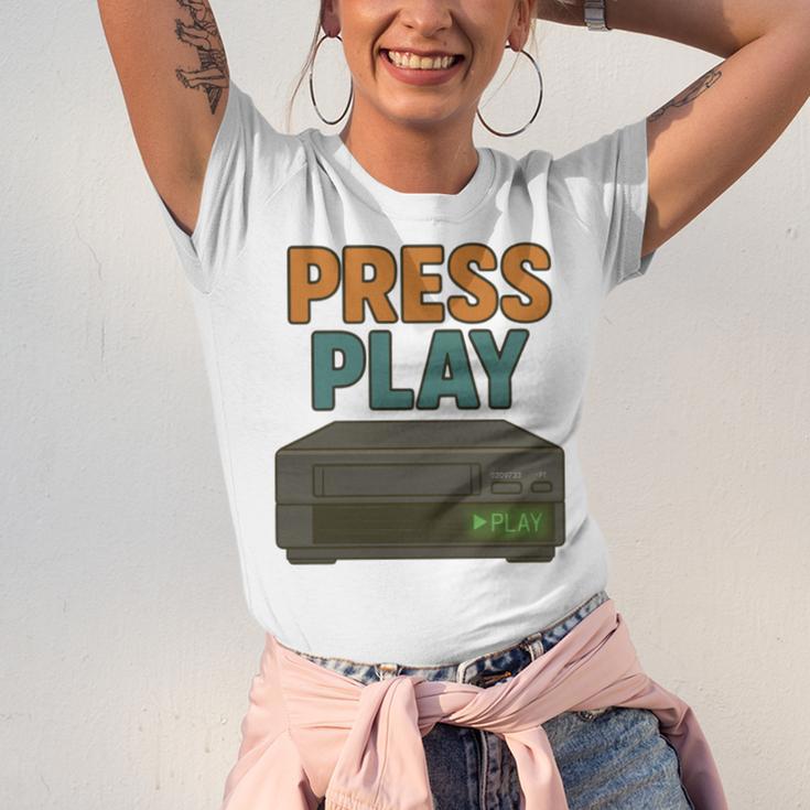 VHS Cassette Retro Analog Nostalgia Theme Unisex Jersey T-Shirt VHS Cassette Retro Analog Nostalgia Theme Unisex Jersey T-Shirt