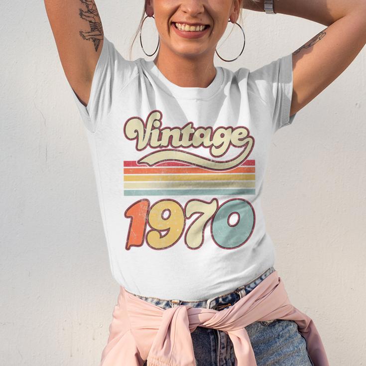 Vintage 1970 Birthday Retro Style 70's Born Nostalgia Outfit Premium Tri-Blend Unisex Jersey T-Shirt Vintage 1970 Birthday Retro Style 70's Born Nostalgia Outfit Premium Tri-Blend Unisex Jersey T-Shirt