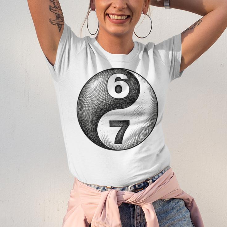 Vintage 6 7 Sketch Yin Yang Namaste Six Seven Nostalgia Unisex Jersey T-Shirt Vintage 6 7 Sketch Yin Yang Namaste Six Seven Nostalgia Unisex Jersey T-Shirt