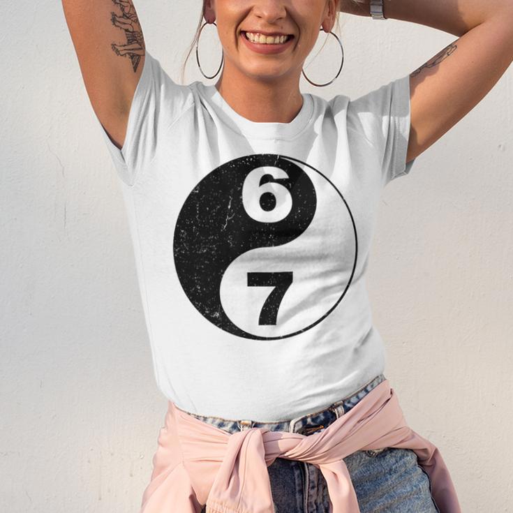 Vintage 6 7 Yin Yang Namaste Six Seven Nostalgia Unisex Jersey T-Shirt