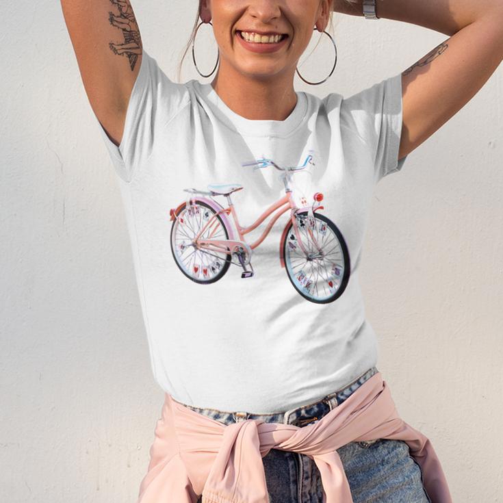 Vintage Bicycle With Playing Cards Nostalgia Premium Tri-Blend Unisex Jersey T-Shirt