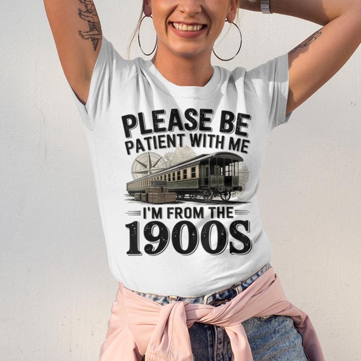 Vintage Be Patient With Me I'm From The 1900s Steam Train Unisex Jersey T-Shirt