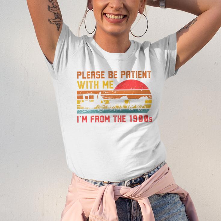 Vintage Retro Please Be Patient With Me I'm From The 1900s Premium Unisex Jersey T-Shirt