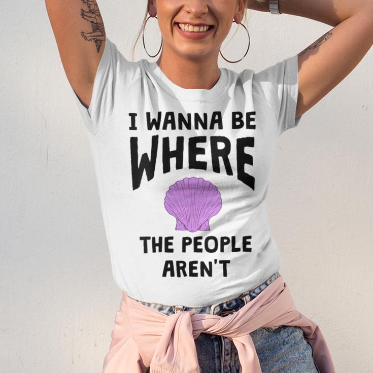 I Wanna Be Where The People Aren't Introvert Unisex Jersey T-Shirt I Wanna Be Where The People Aren't Introvert Unisex Jersey T-Shirt