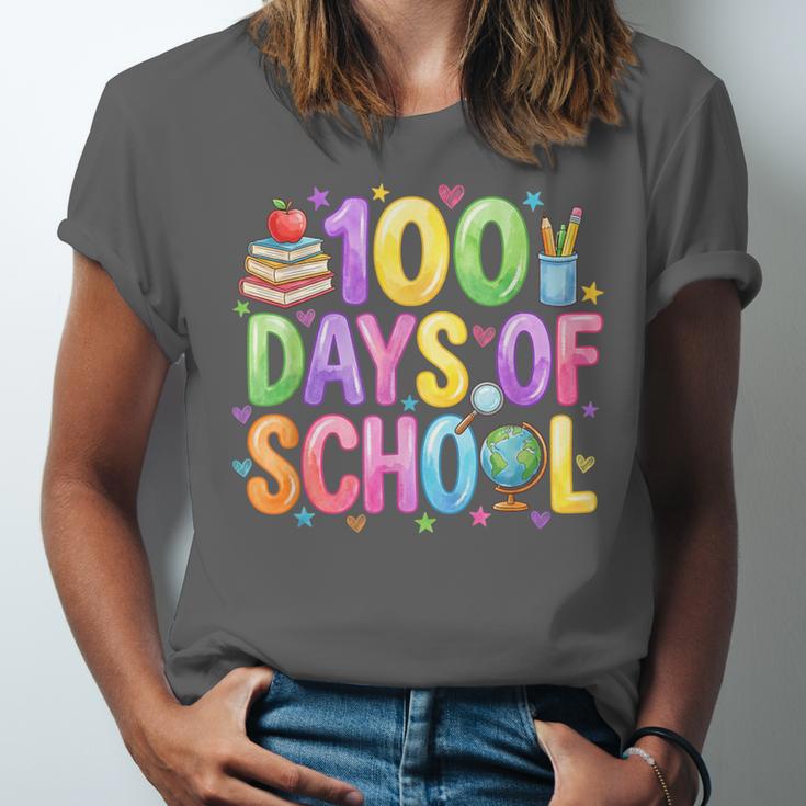 100 Days Of School Book Pencil Teachers Girls Kids 100th Day Unisex Jersey T-Shirt 100 Days Of School Book Pencil Teachers Girls Kids 100th Day Unisex Jersey T-Shirt